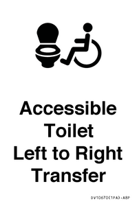 Accessible Toilet with Left to Right Transfer